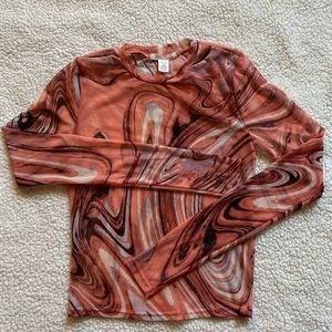 Tilly’s Mesh Long Sleeve Top